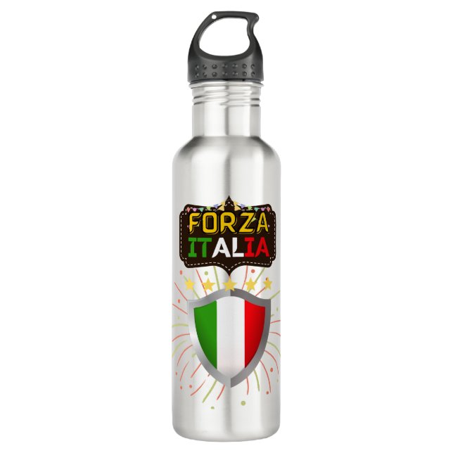 Forza Italia Edelstahlflasche (Vorderseite)