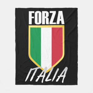 Forza Italia Italia Flag Soccer Fleecedecke