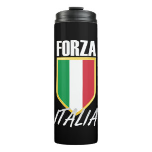 Forza Italia Italia Flag Soccer Thermosbecher