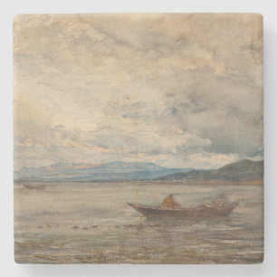 Fos, Environs de Martigues - Félix Ziem Steinuntersetzer