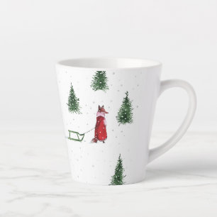 Foschnee Winter Weihnachtsbild Milchtasse