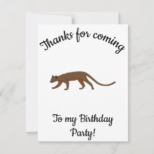 Fossa Happy B-day Dankeskarte