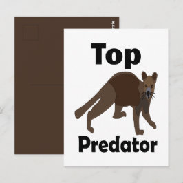 Fossa Madagaskar Fleischfresser Top-Räuber Postkarte