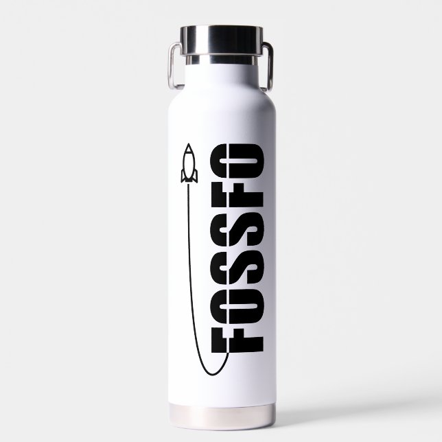 FOSSFO Wasserflasche Trinkflasche (Vorne)