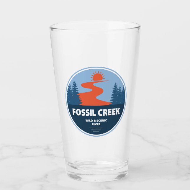Fossil Creek Wild und Landschaftlicher Fluss Arizo Glas (Vorderseite)