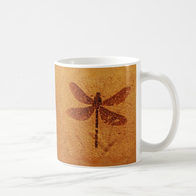Fossil Dragonfly Kaffeetasse (Rechts)