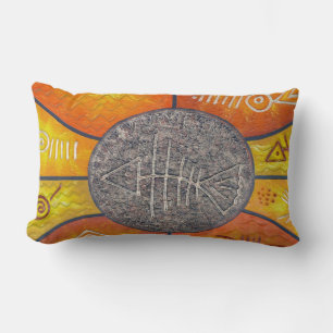 Fossil Fish Pillow Lendenkissen