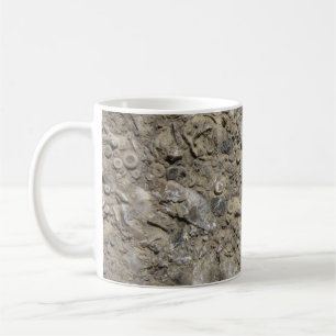 Fossil Hash Kalkstein Print Kaffeetasse