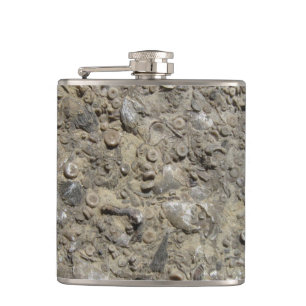 Fossil Hash Kalksteingeologie Flachmann
