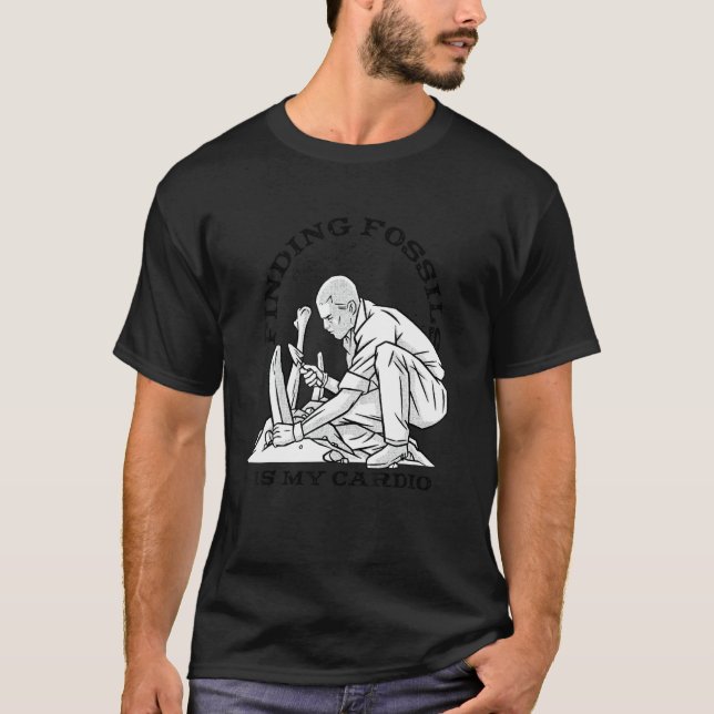 Fossil Line Paleontology Archaeology Occupation Sc T-Shirt (Vorderseite)