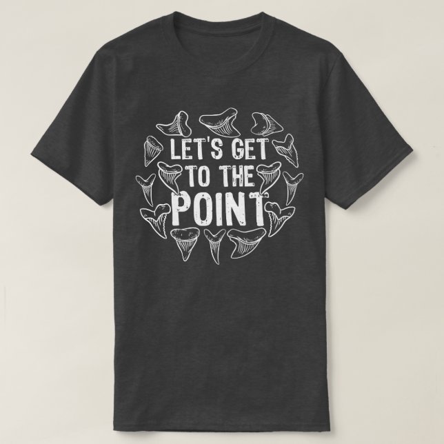 Fossil Shark Zähne sammeln Fossil Hunter Paleon T-Shirt (Design vorne)