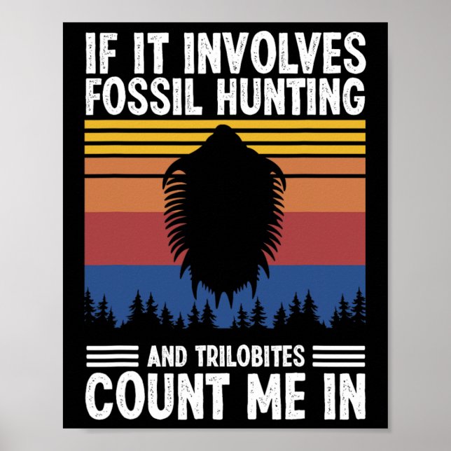 Fossile Jagd-Jäger Poster (Vorne)