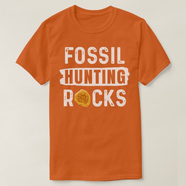 Fossile Jagdfelsen T-Shirt (Design vorne)