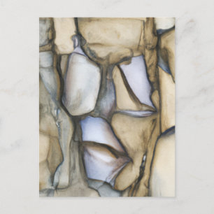 Fossile Kunst - Cooles Rockmuster Postkarte