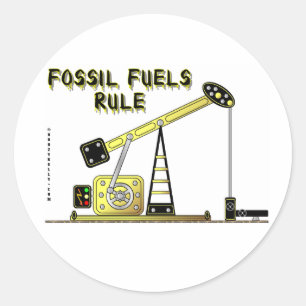 Fossilienbrennstoffe Regel, Öl-Jack-Aufkleber, Ö Runder Aufkleber