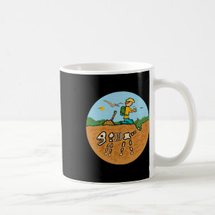 Fossilienjagd Dinosaurier Knochen Paläontologe Fos Kaffeetasse