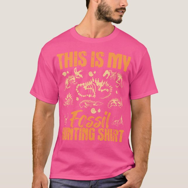 Fossilienjagd - Dinosaurierknochen Paläontologe Pa T-Shirt (Vorderseite)