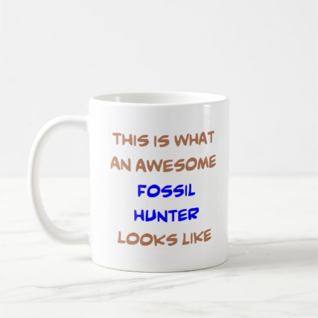Fossilienjäger, phantastisch kaffeetasse (Links)