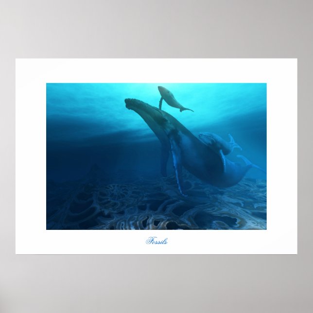 FOSSILS DRUCKEN POSTER (Vorne)