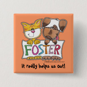 FOSTER-Banner für Hunde und Katzen Button