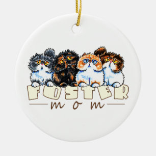 Foster Cat Mama Keramik Ornament