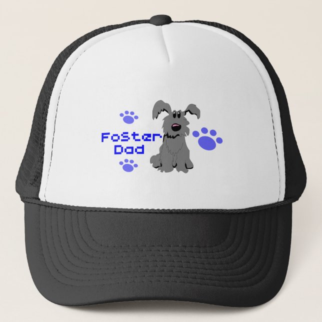 Foster Dog Vater Trucker Hat Truckerkappe (Vorderseite)
