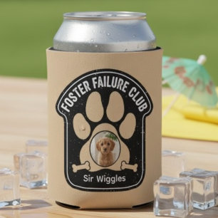 Foster Failure Club Herzliches Pfoten Grafik Dosenkühler