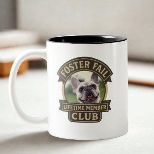 Foster Failure Pet Adoption Foto Zweifarbige Tasse