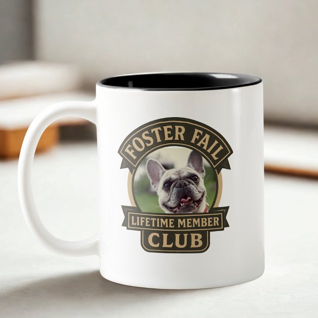 Foster Failure Pet Adoption Foto Zweifarbige Tasse (Pet Foster Failure Pet Photo coffee mug)