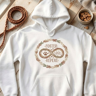Foster Liebe Wiederholung von Unendlichkeit Paw Ho Hoodie