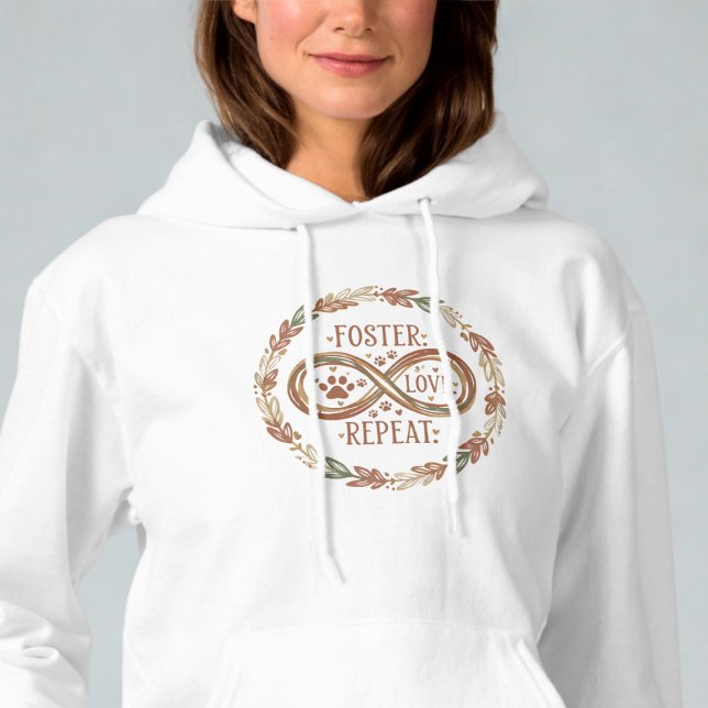 Foster Liebe Wiederholung von Unendlichkeit Paw Ho Hoodie (Animal foster hoodie)