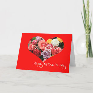 Foster Mom Happy Mother's Day Carte rose