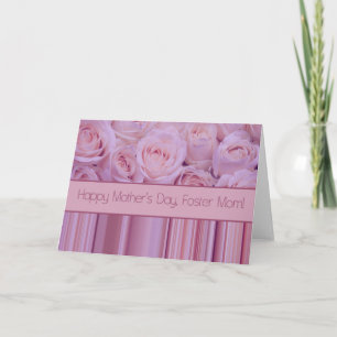 Foster Mom Happy Mother's Day Carte rose
