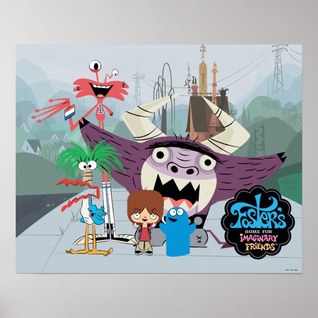 Foster's Zuhause für Imaginäre Freunde | Begrüßung Poster (Vorne)