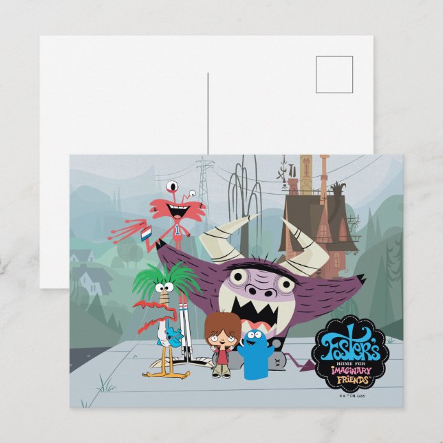 Foster's Zuhause für Imaginäre Freunde | Begrüßung Postkarte (Vorne/Hinten)