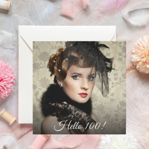 Foto 100. Geburtstagsparty Hallo 100 Einladung