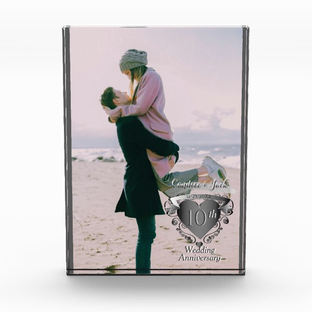 Foto 10.20.25.25.2003 3D-Herzen zum Hochzeitstag (Vorderseite)