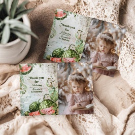 Foto 1. Watermelon Geburtstag Dankeskarte