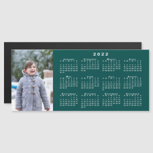 Foto 2022-Kalender auf Aquamariner Seite hinzufüge Magnetkarte