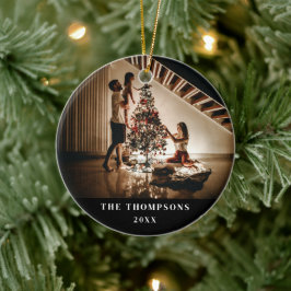 Foto 2024 auf beiden Seiten Weihnachten Keramik Ornament