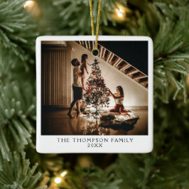 Foto 2024 auf beiden Seiten Weihnachten Keramikornament