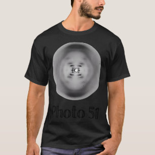 Foto 51 x-Ray-Diffraktion von DNA durch Rosalind F T-Shirt