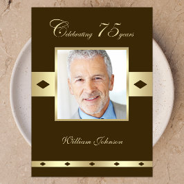 Foto 75. Geburtstagsparty Einladung Brown