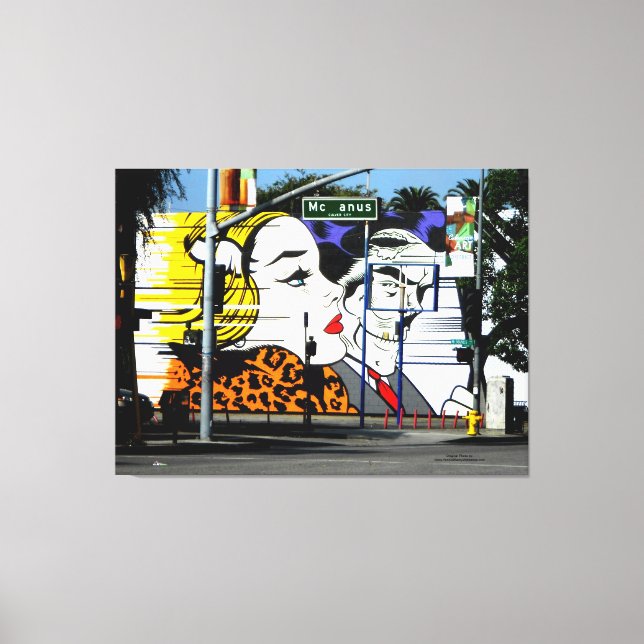 Foto 8 Graffiti in Farbe Leinwanddruck (Vorderseite)