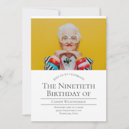 Foto 90 Geburtstag Einladung