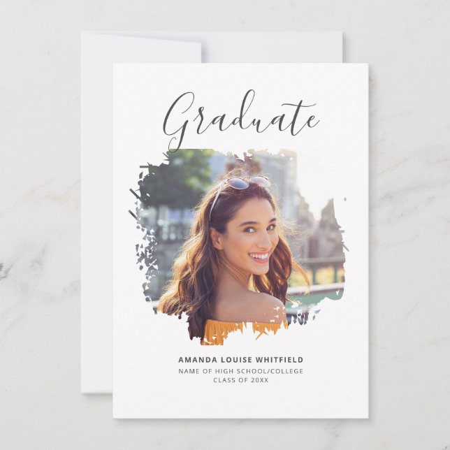 Foto Abschluss 2025 Grad Party Einladung (Vorderseite)