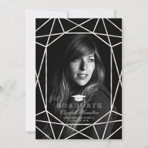 Foto Abschluss Ankündigung Silver Foil Gem
