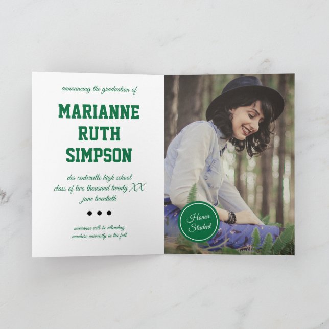 Foto-Abschluss Einladung (Innenseite)