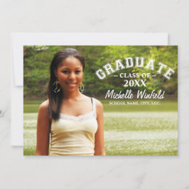 Foto-Abschluss für moderne Textüberlagerung Einladung