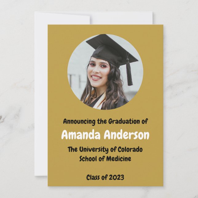 Foto Abschluss Grad 2023 Ankündigung (Vorderseite)